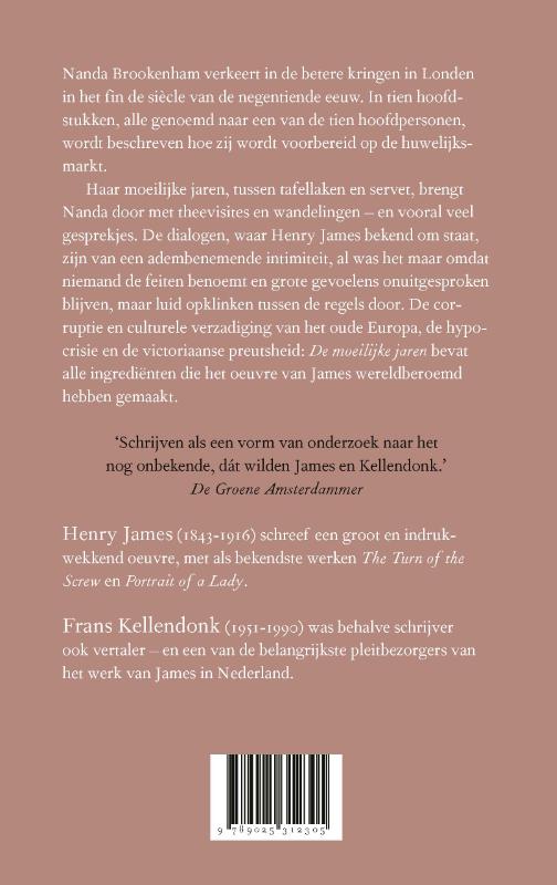 Achterkant van De moeilijke jaren