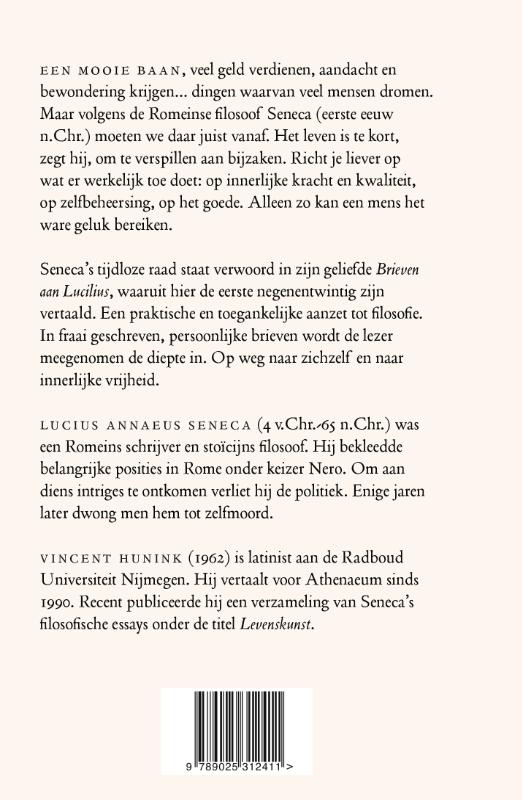 Achterkant van Met zicht op het einde
