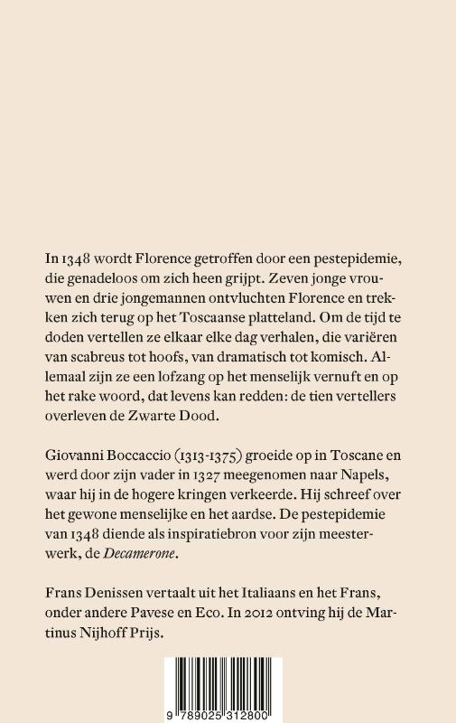 Achterkant van Decamerone