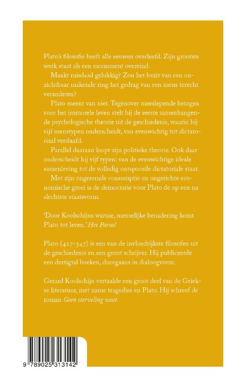 Achterkant van De ideale staat