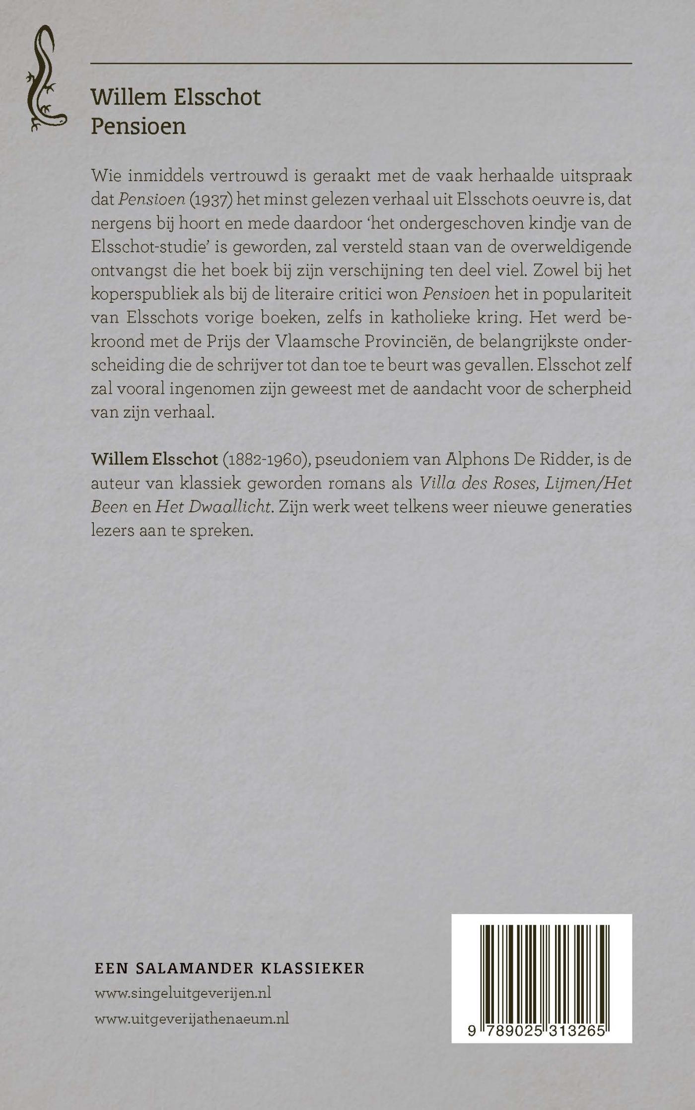 Achterkant van Pensioen