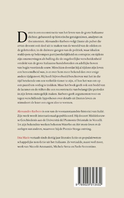Achterkant van Dante