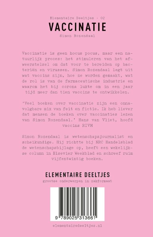 Achterkant van Vaccinatie