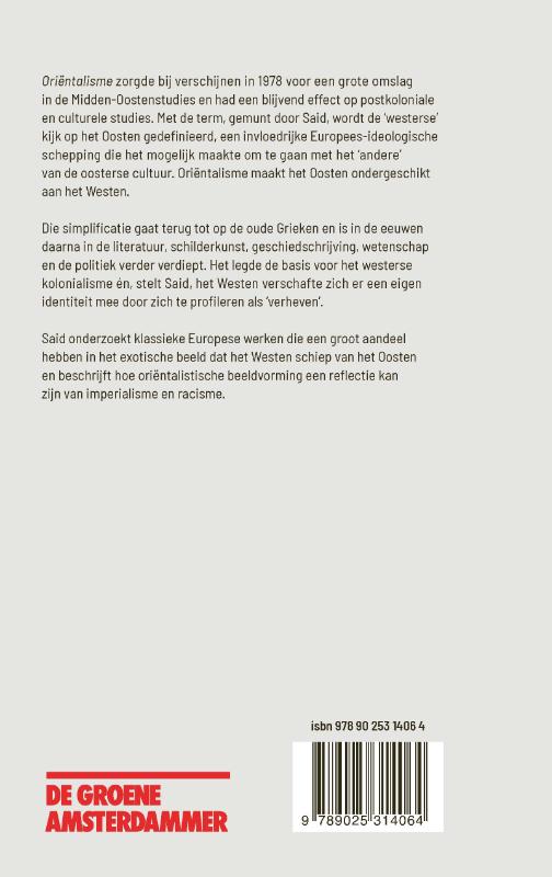Achterkant van Orientalisme