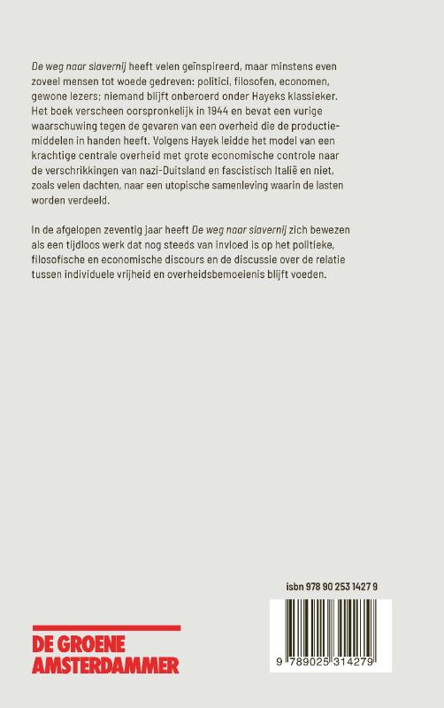 Achterkant van De weg naar slavernij
