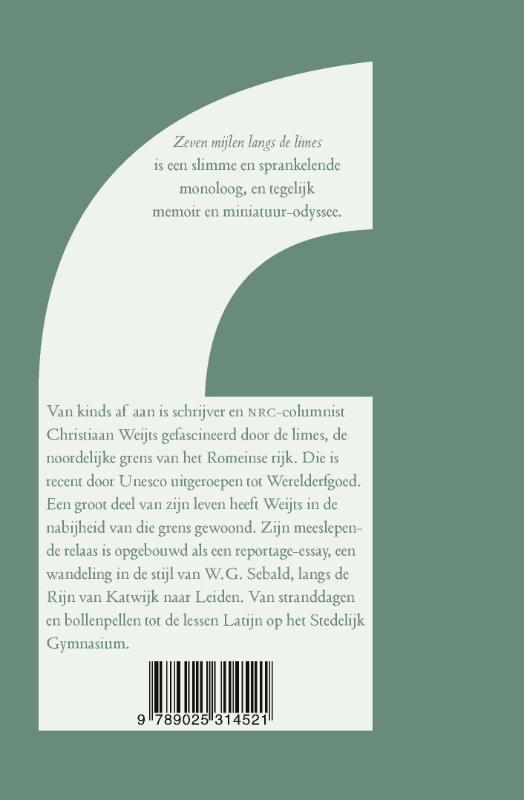 Achterkant van Zeven mijlen langs de limes