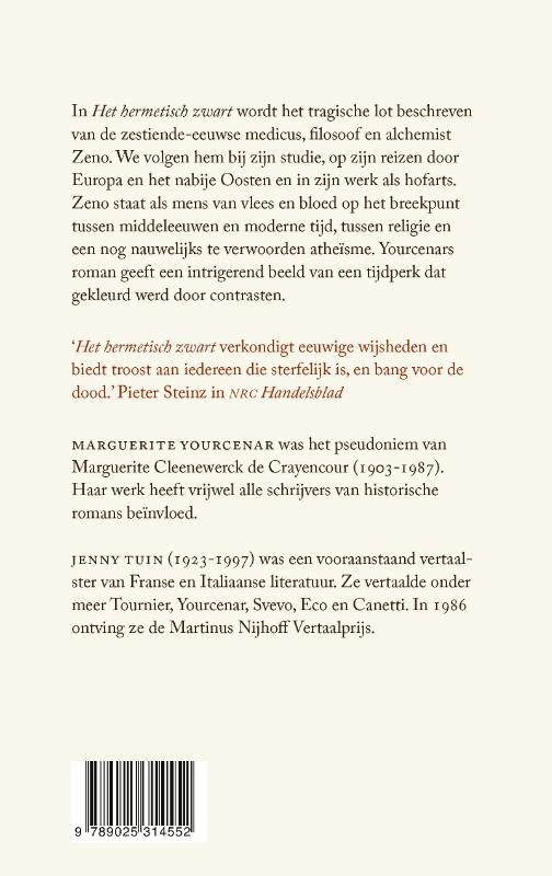Achterkant van Het hermetisch zwart