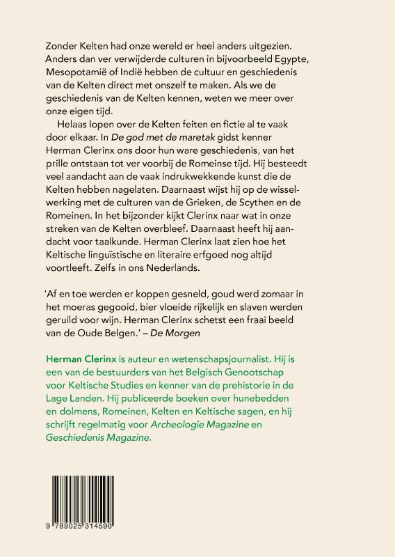 Achterkant van De god met de maretak
