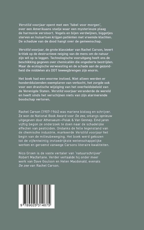 Achterkant van Verstild voorjaar