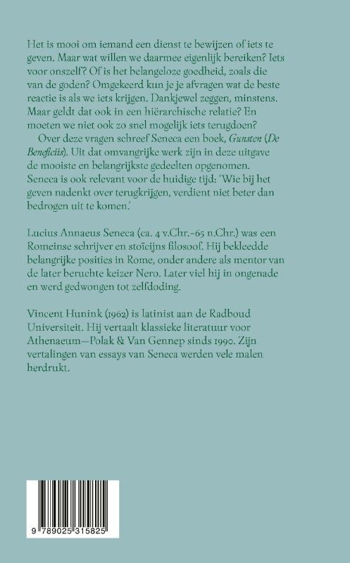 Achterkant van De kunst van het geven