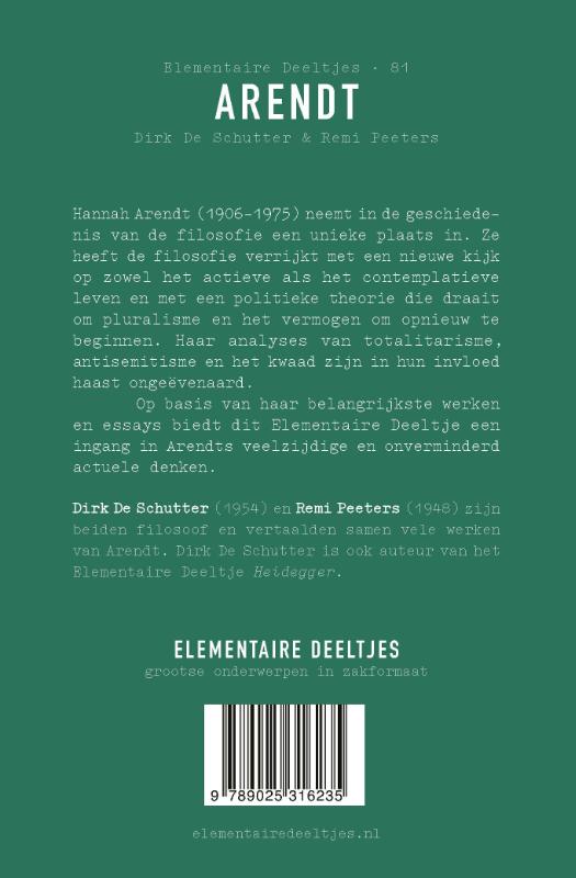 Achterkant van Arendt