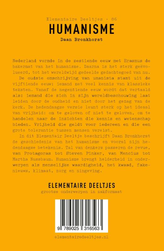 Achterkant van Humanisme