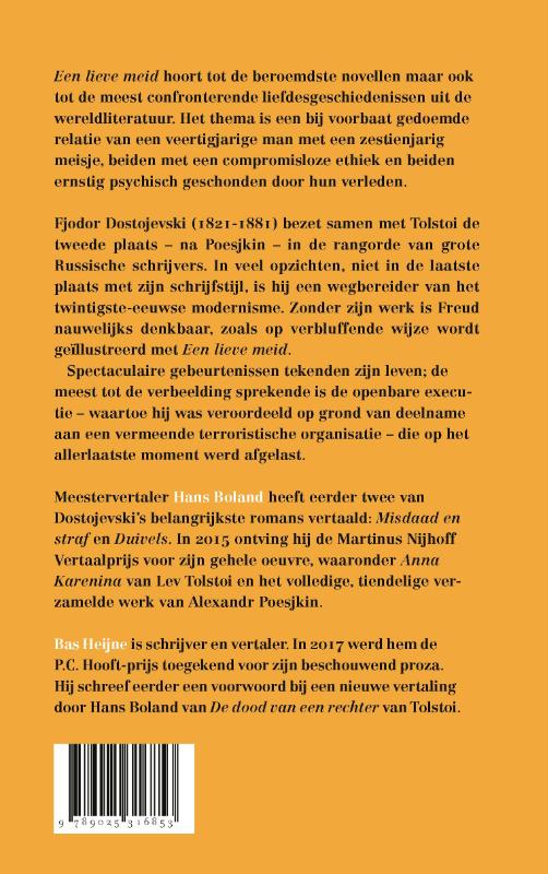 Achterkant van Een lieve meid