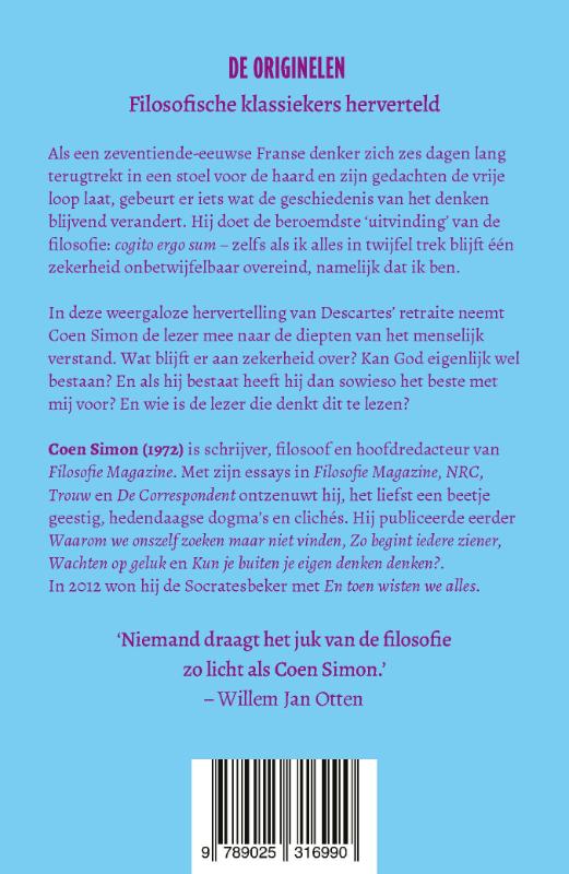 Achterkant van Ik denk dat ik ben