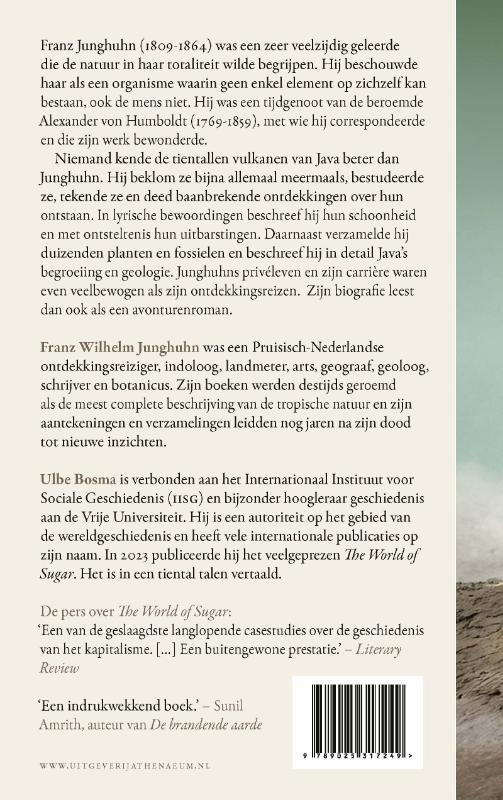 Achterkant van Leven op een vulkaan