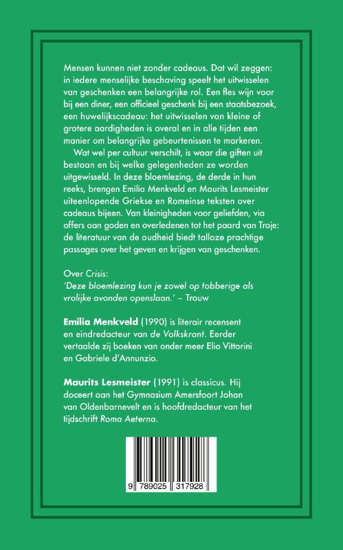 Achterkant van Cadeaus
