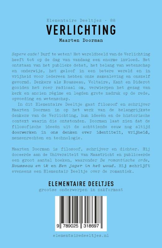 Achterkant van Elementaire deeltjes 88 - Verlichting
