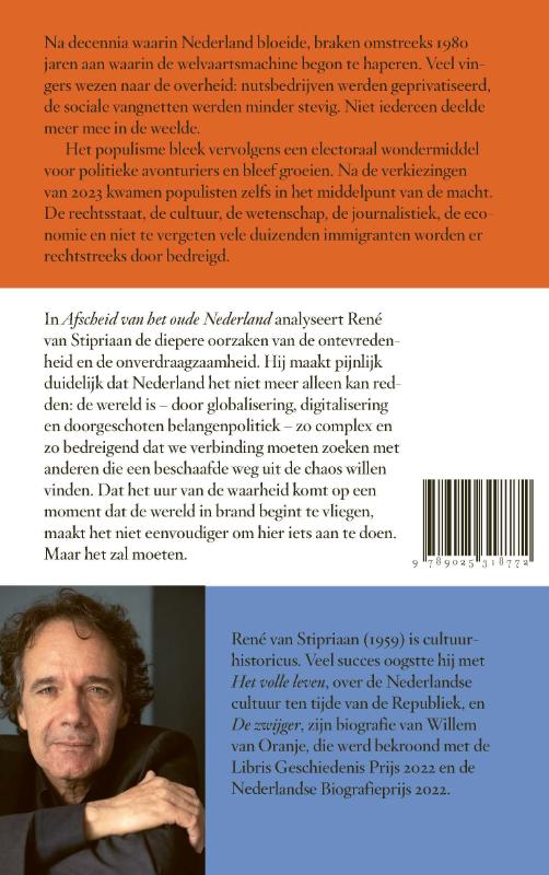 Achterkant van Afscheid van het oude Nederland