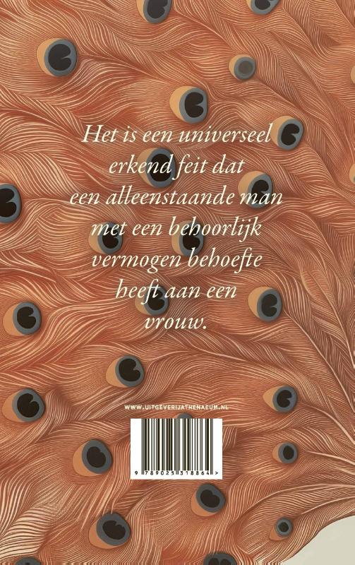 Achterkant van Trots en vooroordeel