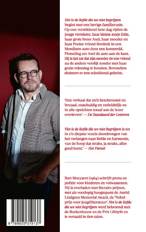 Achterkant van Het is de liefde die we niet begrijpen