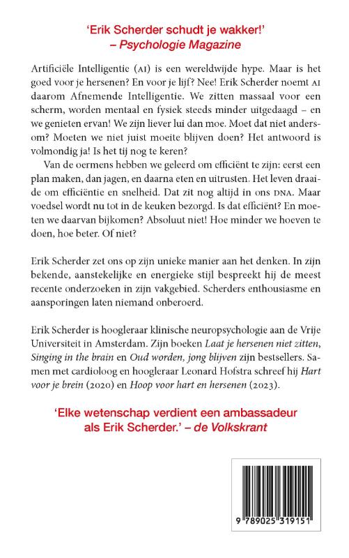 Achterkant van Liever moe dan lui