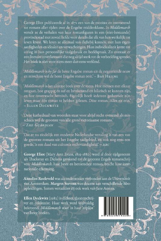 Achterkant van Middlemarch