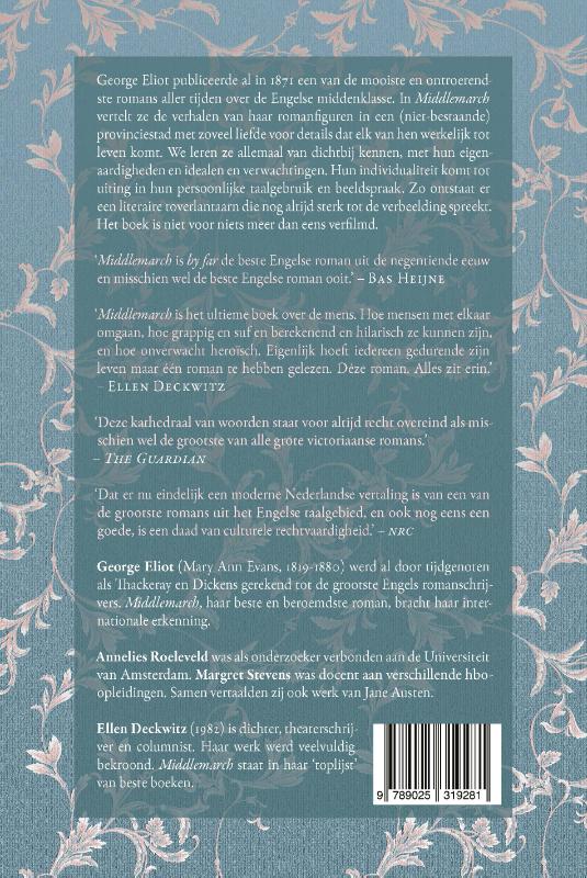 Achterkant van Middlemarch
