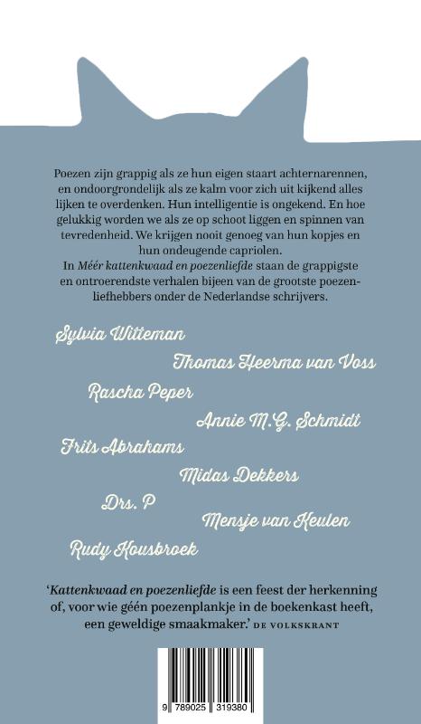 Achterkant van Méér kattenkwaad en poezenliefde