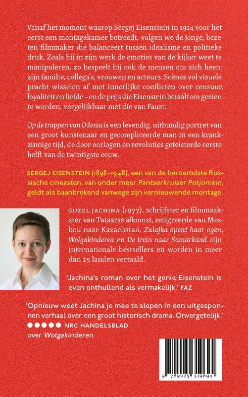 Achterkant van Op de trappen van Odessa