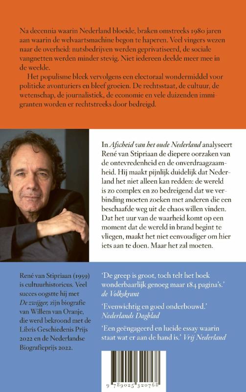 Achterkant van Afscheid van het oude Nederland