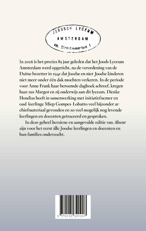 Achterkant van Absent