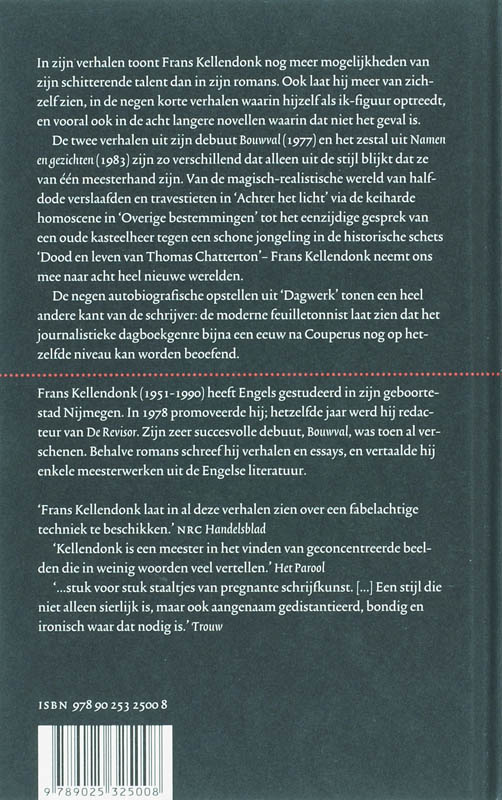 Achterkant van De verhalen