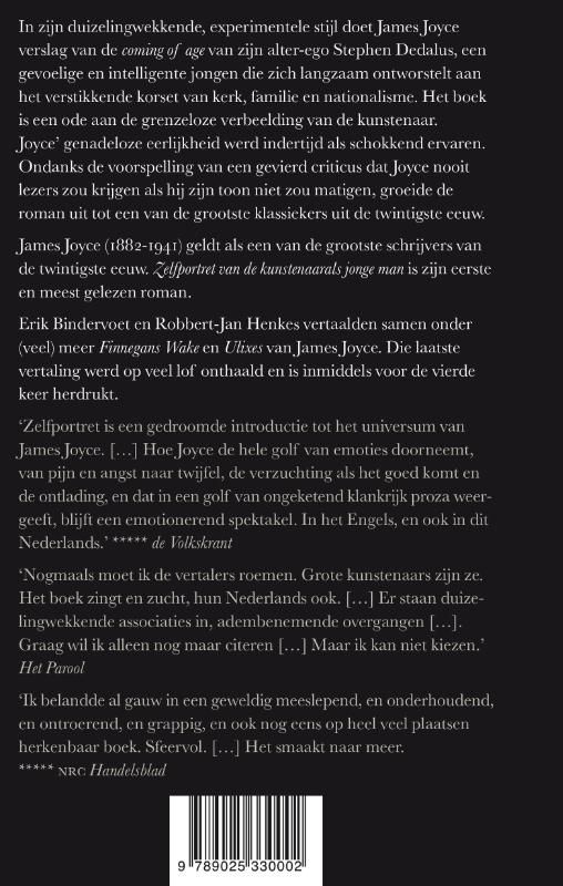 Achterkant van Zelfportret van de kunstenaar als jonge man