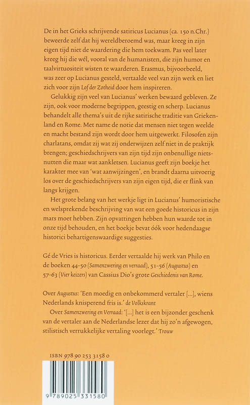 Achterkant van Hoe word ik een goed historicus