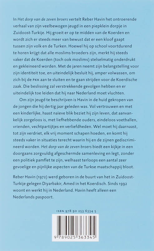 Achterkant van Het dorp van de zeven broers