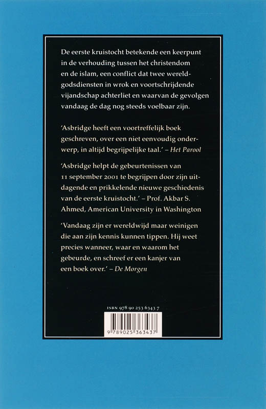 Achterkant van De eerste kruistocht