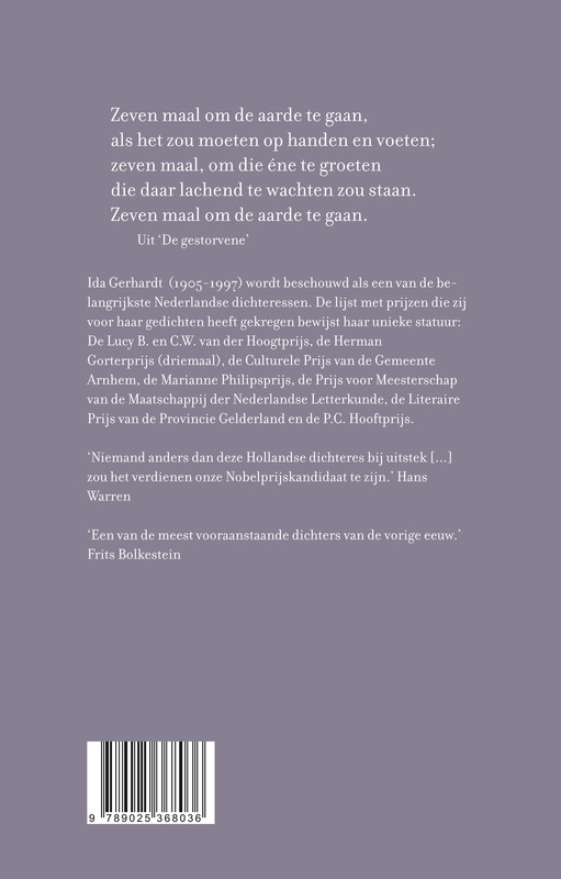 Achterkant van Verzamelde gedichten