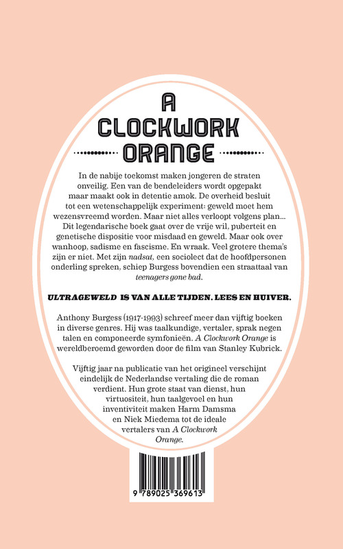 Achterkant van A clockwork orange