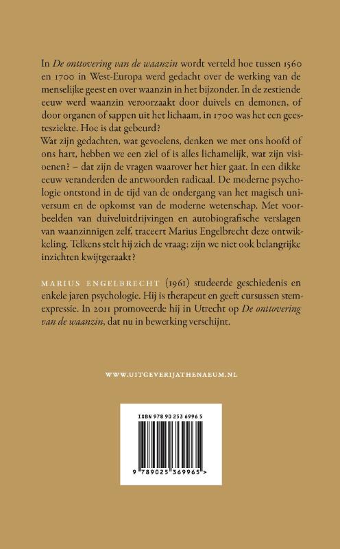 Achterkant van De onttovering van de waanzin