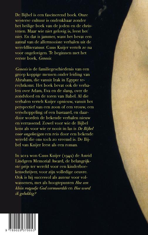 Achterkant van 1 Het begin, Genesis