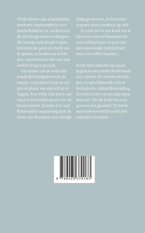 Achterkant van De wilde tuin