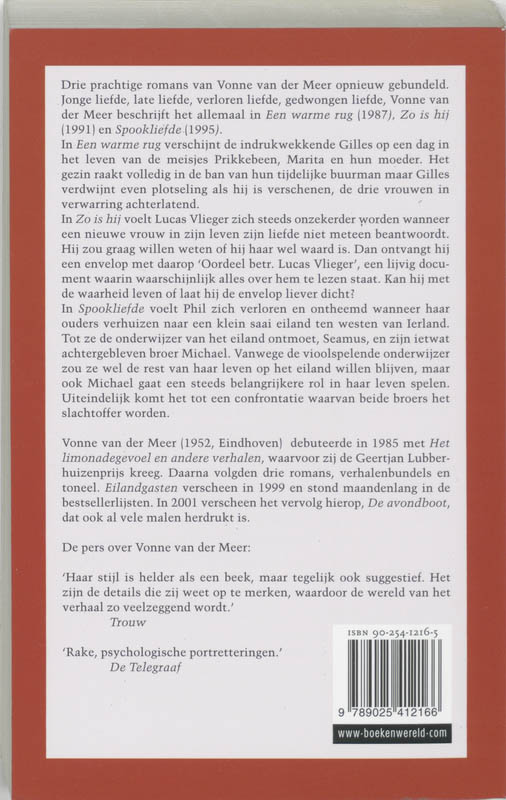 Achterkant van Een warme rug / Zo is hij / Spookliefde