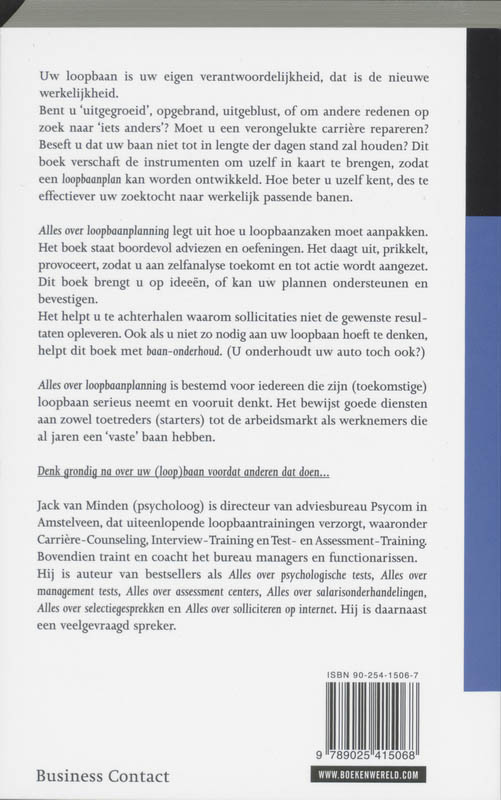 Achterkant van Alles over loopbaanplanning