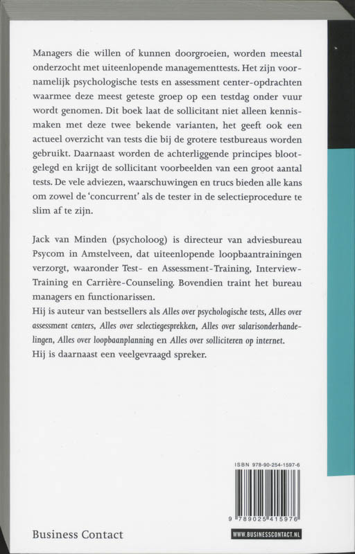 Achterkant van Alles over management tests