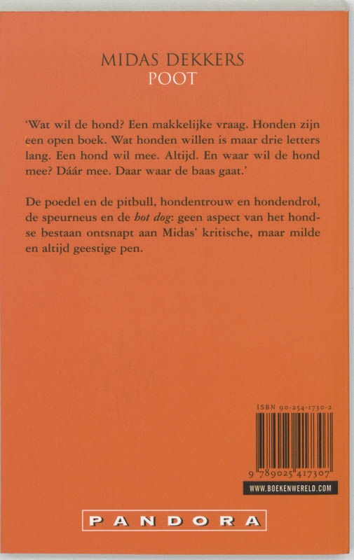 Achterkant van Poot