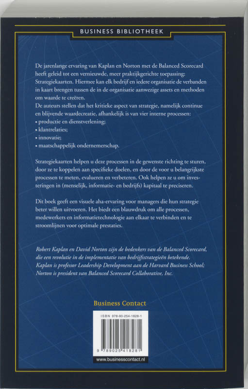 Achterkant van Strategie in kaart gebracht