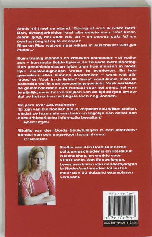 Achterkant van Liefde in oorlogstijd