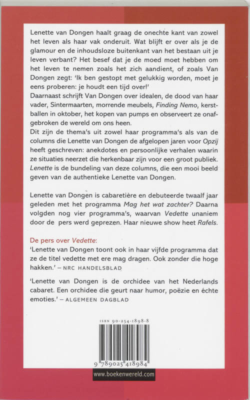 Achterkant van Lenette