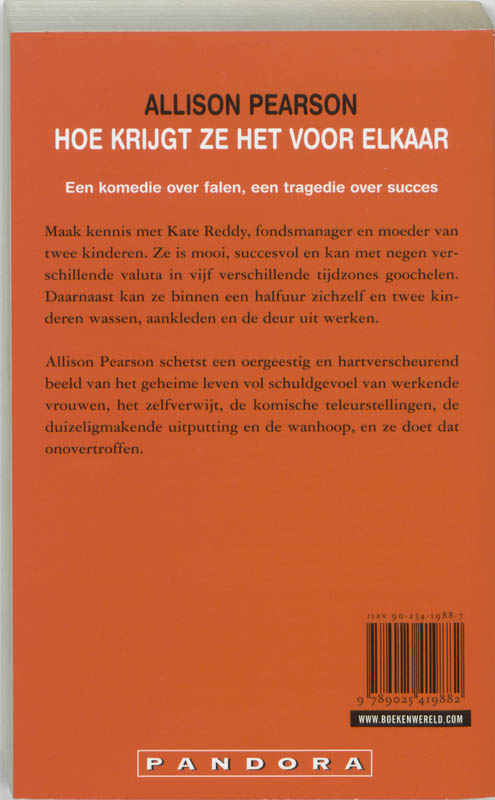 Achterkant van Hoe krijgt ze het voor elkaar
