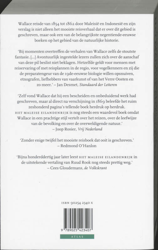 Achterkant van Het Maleise eilandenrijk